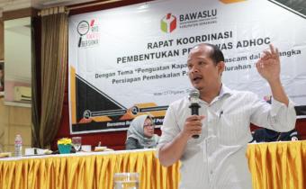 Penguatan Kapasitas Panwascam,  Bawaslu Gelar Rakor Pembentukan Pengawas Adhoc