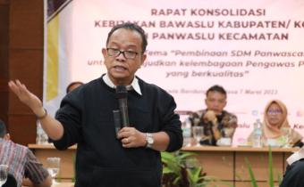 Bentuk Kualitas Pengawas Pemilu, Bawaslu Gelar Rapat Konsolidasi dengan Panwascam