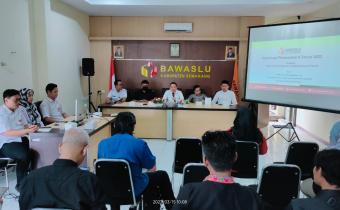 Bawaslu Kabupaten Semarang Sosialisasikan Perbawaslu Tata Cara Penyelesaian Sengketa Proses Pemilu Ke Partai Politik dan KPU