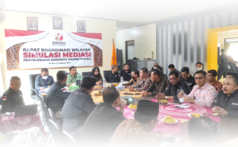 Bawaslu Kab. Semarang Ikuti Rakorwil Simulasi Mediasi