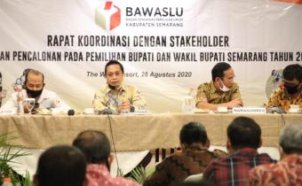 Bawaslu Kabupaten Semarang Rapat Dengan Stakeholder Tentang  Pencalonan Pada Pemilihan Bupati dan Wakil Bupati Semarang Tahun 2020
