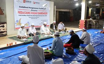 Bawaslu Gandeng Pedagang Pasar Bandarjo Jadi Pengawas Partisipatif