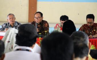 Ketua Bawaslu Kabupaten Semarang, Agus Riyanto menyampaikan sambutan