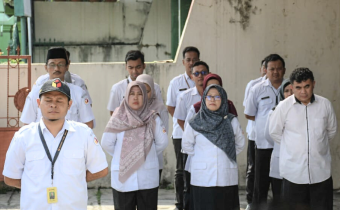 Apel dalam rangka HUT ke-17 Bawaslu Republik Indonesia, Rabu (9/4/2025).