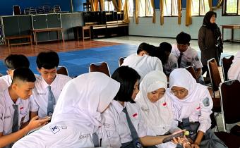 Uji Petik Pemilih Pemula di SMA N 1 Ungaran, Selasa 12 Agustus 2025