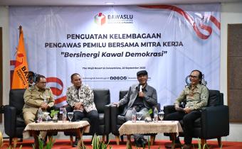 Anggota Komisi II DPR RI, Fauzan Khalid dalam Kegiatan Penguatan Kelembagaan Pengawas Pemilu Bersama Mitra Kerja di The Wujil Resort & Convention, Ungaran, Senin 22 September 2025