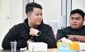 Ketua Komunitas Laskar Jaga Hak Pilih, Nahrowi dalam Rapat Koordinasi Pengawasan Pemutakhiran Data Pemilih Berkelanjutan (PDPB) Triwulan IV Tahun 2025 pada Rabu (3/12/2025) 