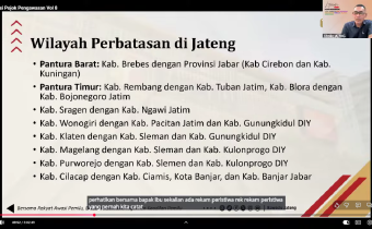 Koordinator Divisi Pencegahan dan Partisipasi Masyarakat Bawaslu Provinsi Jawa Tengah, Nur Kholiq pada kegiatan Pojok Pengawasan Senin, 19 Januari 2025