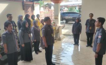 Kegiatan Apel Pagi di Lingkungan Bawaslu Kabupaten Semarang, Senin 2 Februari 2026