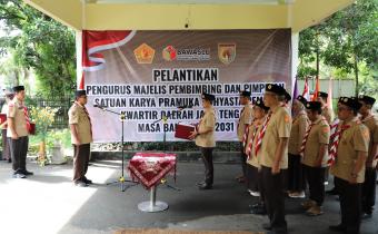 Pelantikan Pengurus Mabi dan Pimpinan Saka Adhyasta Pemilu Kwarda Jawa Tengah Periode 2026-2031
