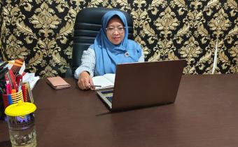 Kordiv HPS Bawaslu Kabupaten Semarang, Ummi Nu'amah mengikuti Selasa Menyapa Secara Virtual, Selasa (10/02/2026)
