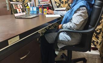 Kordiv HPS Bawaslu Kabupaten Semarang, Ummi Nu'amah mengikuti Selasa Menyapa Secara Virtual, Selasa (10/02/2026)