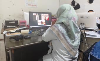 Anggota Bawaslu Kabupaten Semarang. Ummi Nu'amah mengikuti Konsolidasi Demokrasi dengan tema “Mitigasi Demokrasi: Deteksi Dini Memetakan Problematika Hukum Pemilu dan Pemilihan.”