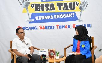 Agus Riyanto saat menjadi narasumber dalam kegiatan siniar di UNDARIS, Selasa 3 Maret 2026