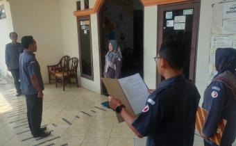 Suasana Apel Pagi Bawaslu Kabupaten Semarang pada 9 Maret 2026.