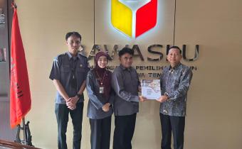 Penyerahan Laporan Informasi Publik Tahun 2025 Bawaslu Kabupaten Semarang kepada Bawaslu Provinsi Jawa Tengah pada Selasa, 31 Maret 2026.