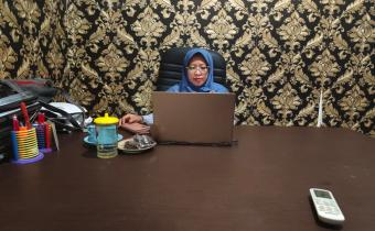 Kordiv HPS Bawaslu Kabupaten Semarang, Ummi Nu'amah mengikuti Selasa Menyapa dengan tema "Teknis Penyusunan Kajian Hukum dan Telaah Staf" Secara Virtual, Selasa (14/04/2026)