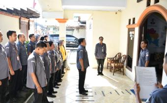 Suasana apel pagi Bawaslu Kabupaten Semarang pada 20 April 2026.