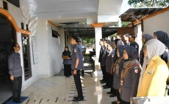 Suasana apel rutin Bawaslu Kabupaten Semarang pada Senin, 27 April 2026.