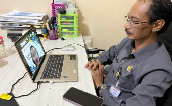 Kepala Sekretariat Bawaslu Kabupaten Semarang, Marjiono mengikuti kegiatan Rapat Pelaksanaan Inventarisasi Barang Milik Negara (BMN) Tahun 2026 pada Selasa, 5 Mei 2026.