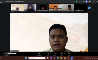Rapat Koordinasi Penarikan Data Partisipasi Masyarakat (Parmas) Semester I Tahun 2026 yang diselenggarakan oleh Bawaslu Provinsi Jawa Tengah secara daring melalui Zoom Meeting, Kamis (18/6/2026).