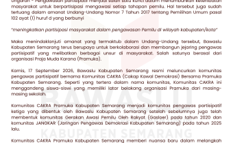 Press Release Launching Komunitas CAKRA Pramuka Kabupaten Semarang
