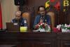 Kepala Sekretariat Bawaslu, Marjiono saat menyampaikan pengantar dalam rapat koordinasi dengan BKUD di Aula Bawaslu Kabupaten Semarang (9/6/2026)